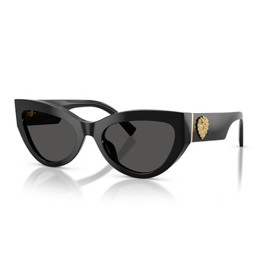 Dolce & Gabbana Occhiali da Sole DG4536 501 87 x Devotion Nero Grigio Scuro Donna 2