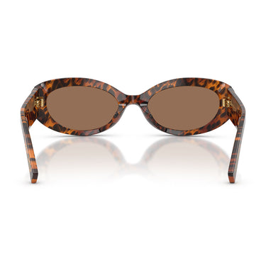 Dolce & Gabbana Occhiali da Sole DG4537 347073 x Devotion Leo Trasparent Marrone Scuro Donna 3