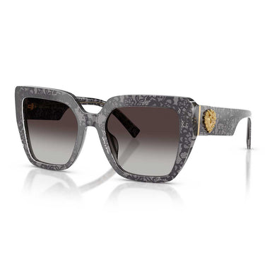 Dolce & Gabbana Occhiali da Sole DG4538 34718G x Devotion Print Black Lace/Grigio Sfumato Donna 1