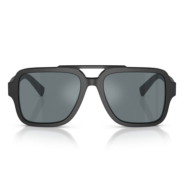 Dolce & Gabbana Occhiali da Sole DG4544 25256G Nero Opaco Grigio Nero Specchiato Uomo