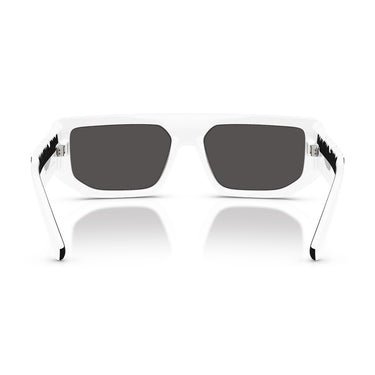 Dolce & Gabbana Occhiali da Sole DG6203 331287 Bianco Grigio Scuro Unisex 4