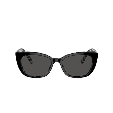 Dolce & Gabbana Occhiali da Sole DX4427 337287 Nero Zebrato/Grigio Scuro Bambini