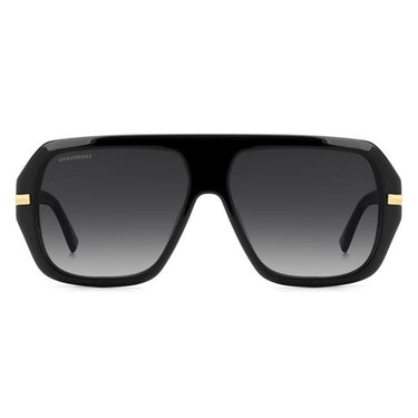 Dsquared2 Sunglasses D2 0160/S 807 Black Gold/Gray Gradient Men