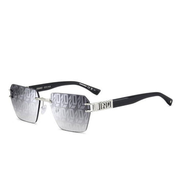 Dsquared2 Occhiali da Sole D2 0173/S 010 Nero/Grigio Monogram Uomo
