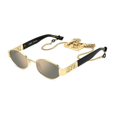 Dsquared2 Occhiali da Sole D20155/S/SE 000JO Nero/Grigio Specchiato Unisex