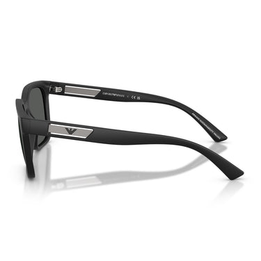 Emporio Armani Occhiali da Sole EA4269 500987 Nero Opaco Grigio Scuro Uomo 3