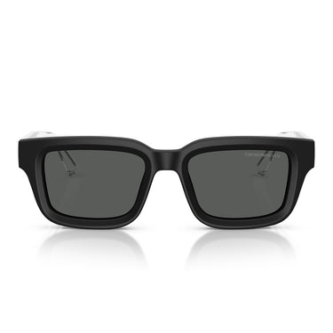 Emporio Armani Occhiali da Sole EA4270 500187 Nero Opaco Grigio Scuro Uomo