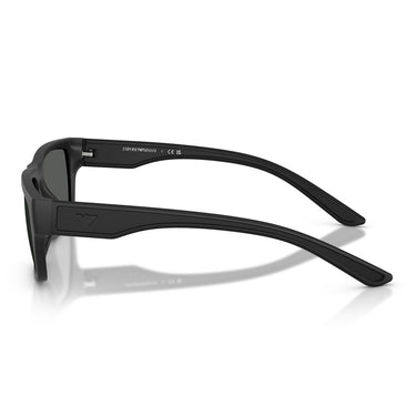 Emporio Armani Occhiali da Sole EA4272U 500187 Nero Opaco Grigio Scuro Uomo 3