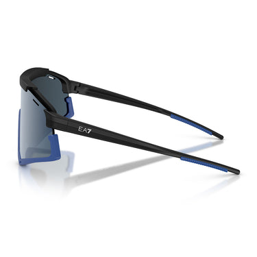 Emporio Armani Occhiali da Sole Q74006 635655 x Milano Cortina 2026 Nero Blu/Blu Specchiato Uomo 3