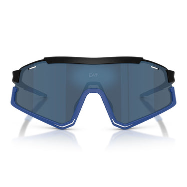 Emporio Armani Occhiali da Sole Q74006 635655 x Milano Cortina 2026 Nero Blu/Blu Specchiato Uomo
