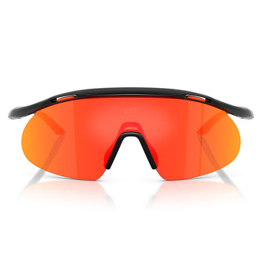 Emporio Armani Occhiali da Sole Q74008 62946S x Milano Cortina 2026 Nero Lucido/Marrone Specchiato Tangerine Uomo