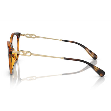 Emporio Armani Occhiali da Vista EA4213U 50261W Marrone Lucido Trasparente con 2 Clip Donna 3