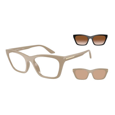 Emporio Armani Occhiali da Vista EA4274BU 63791W Tundra Brillante/Trasparente con 2 Clip Donna 1