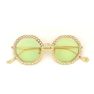 Eyepetizer Sonnenbrille Gatsby JORDAN C.4-1 Gold Grün Verblasst Unisex