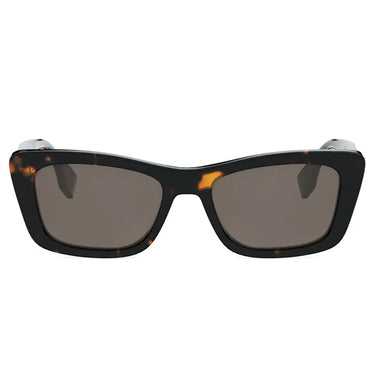 Fendi Lettering Marrone Geometrico Occhiali da Sole
