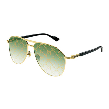 Gucci Occhiali da Sole GG1220S 004 Oro/Verde Uomo 2