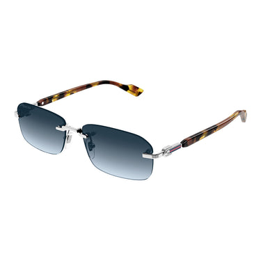 Gucci Sunglasses GG1221S 007 Silver/Blue Men 2
