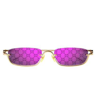 Gucci Sonnenbrille GG1278S 005 Gold/Lila Verspiegelt Unisex