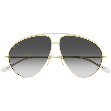 Gucci Sunglasses GG1654S 012 Gold Gray Women