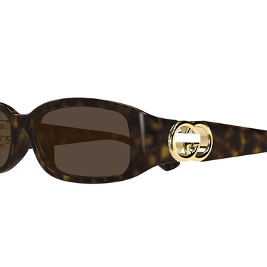 Gucci Occhiali da Sole GG1661S 002 Marrone Marrone Unisex 3