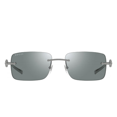 Gucci Lunettes de Soleil GG1703S 002 Argent-Vert Miroité Unisexe