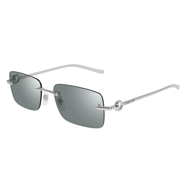 Gucci Occhiali da Sole GG1703S 002 Argento-Verde Specchiato Unisex 1