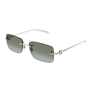 Gucci Sunglasses GG1703S 007 Silver/Brown Unisex