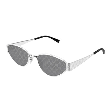 Gucci Sunglasses GG1853S 002 Silver/Smoke Gray Women