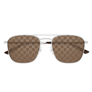 Gucci Sunglasses GG1881S 004 Silver/Brown Men
