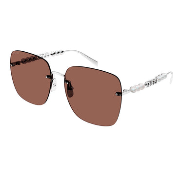 Gucci Sunglasses GG1923SA 002 Silver/Brown Women