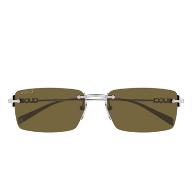 Gucci Gafas de Sol GG1941S 002 Plata/Marrón Hombre