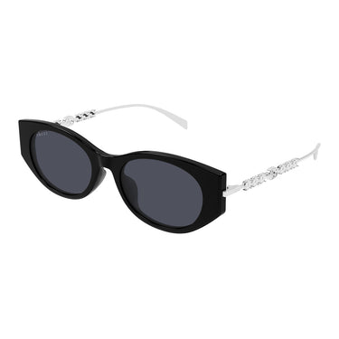 Gucci Occhiali da Sole GG1970SA 002 Argento Nero/Grigio Donna 2
