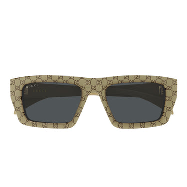 Gucci Occhiali da Sole GG2020S 004 Beige Grigio Uomo