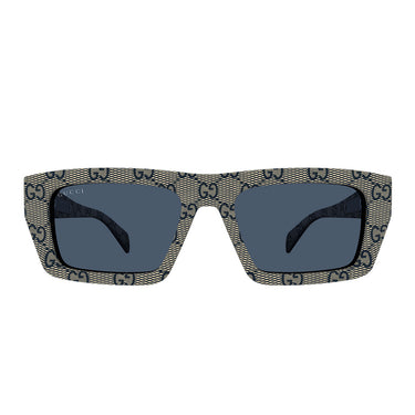 Gucci Occhiali da Sole GG2020S 005 Beige Blu Uomo