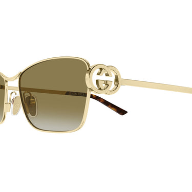 Gucci Occhiali da Sole GG2045S 003 Oro Marrone Donna 3