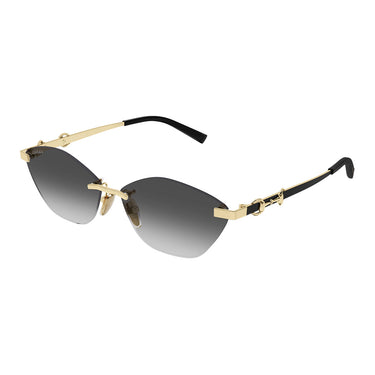 Gucci Occhiali da Sole GG2050S 001 Nero Oro Grigio Sfumato Donna 2