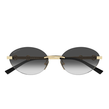 Gucci Occhiali da Sole GG2051S 001 Nero Oro Grigio Sfumato Donna