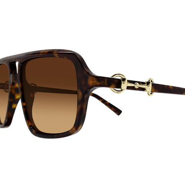 Gucci Occhiali da Sole GG2052S 002 Marrone/Marrone Sfumato Unisex 2