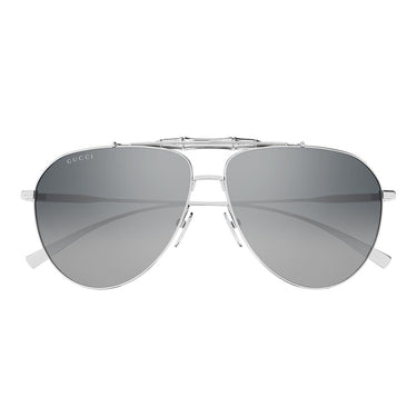 Gucci Occhiali da Sole GG2064S 002 Argento/Grigio Uomo