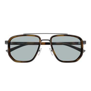 Gucci Occhiali da Sole GG2073S 002 Rutenio Marrone/Blu Uomo