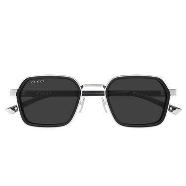 Gucci Occhiali da Sole GG2074S 001 Argento/Grigio Uomo