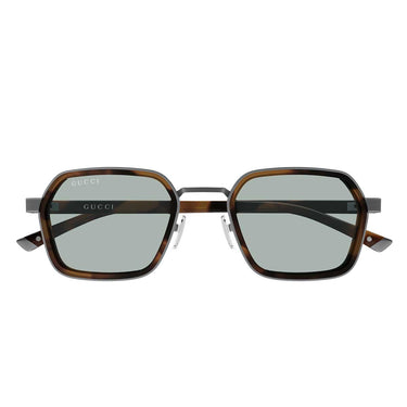 Gucci Occhiali da Sole GG2074S 002 Gunmetal Marrone/Blu Uomo