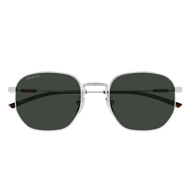 Gucci Occhiali da Sole GG2095S 002 Argento Verde Uomo