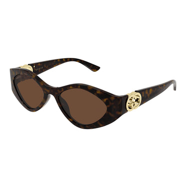 Gucci Occhiali da Sole GG2121S 003 Marrone Marrone Donna 2