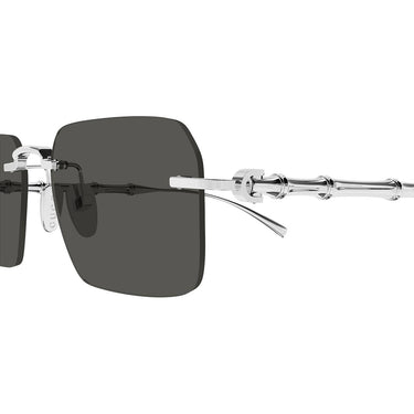 Gucci Occhiali da Sole GG2154S 001 Argento/Grigio Uomo 3