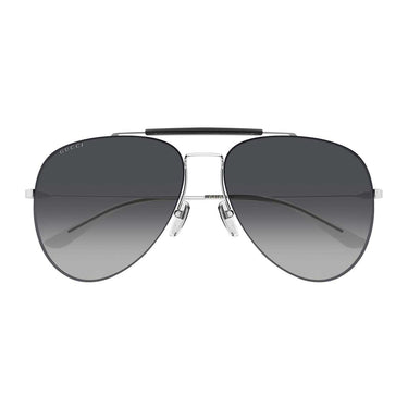 Gucci Occhiali da Sole GG2255S 002 Argento/Grigio Uomo