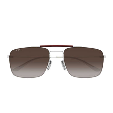 Gucci Occhiali da Sole GG2256SA 004 Argento/Marrone Uomo