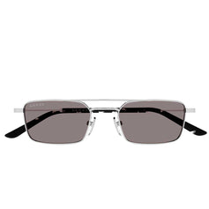 Gucci Occhiali da Sole GG2258S 004 Argento Marrone/Marrone Unisex