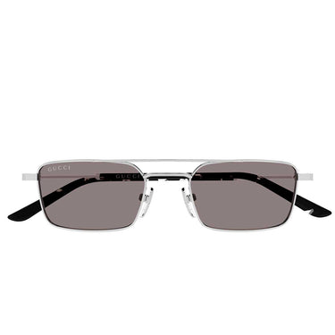 Gucci Occhiali da Sole GG2258S 004 Argento Marrone/Marrone Unisex