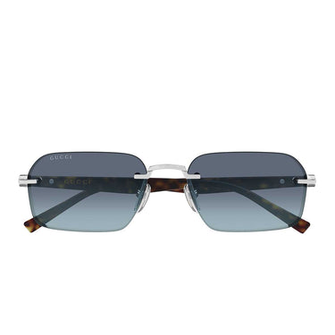 Gucci Occhiali da Sole GG2259S 004 Argento Marrone/Grigio Uomo